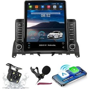 Android 14 Autoradio Navi voor B-enz C-klasse W204 S204 (2006-2011) 9.7 ""Verticale schermradio met draadloze carplay Android Car GPS met Bluetooth 5.0 HIFI FM 5G-WiFi SWC MIC-camera,M100s