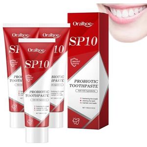Sp-10 Probiotics Whitening Tandpasta, Probiotische Diepe Reiniging Tandpasta, Verbeter Mondgezondheid voor een Wittere Tand, Verminder Tandvlekken, Frisse Munt Adem Formule (3)
