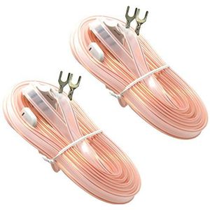 Ancable 2-Pack 300 Ohm FM Antenne T Vorm Dipool Radio Mier met Spade Terminal voor Yamaha Sharp JVC Denon Marantz Vintage Stereo Tuner Ontvanger