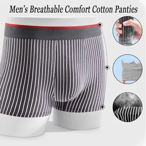 KIKIATA Heren ademend comfort katoenen slipje, comfortabel stretch ondergoed boxerslip, ademend ondergoed voor heren, 8 stuks., XL