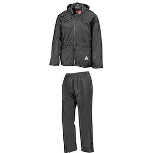 Result Regenpak (jas en broek), absoluut waterdicht, L, zwart