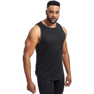 yk8fass Los groot formaat sportvest ru-4780, Zwart, L