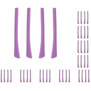 10 Set van 4 Stuks Brillen Bril Oorsokken Oor Tips Zachte Siliconen Gemakkelijk Installeer Paars, 6,9 x 0,7 cm