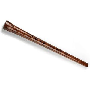 Bamboe Dwarsfluit Geschikt Voor Beginners GF Key 8-gaats bruin glanzend verticaal Chinees traditioneel handgemaakt bamboefluit houtblazersinstrument (Size : G)