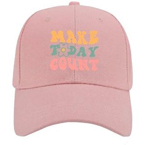 TKPA MOL Honkbalhoeden Groovy Grappige Trucker Caps voor Vrouwen Mode Katoen, roze, Eén Maat