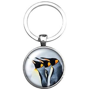 Sleutelhanger Glas - Pinguins