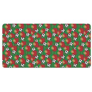 Portugal Rusland Voetbal Mode Bureau Muismat Antislip Gaming Muismat Accessoires Decor 30x60cm