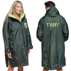 Totalcool - T-Robe - Aankleedjas - Groen/Limoen - 100% Gerecycled Polyester, Waterdicht, Sneldrogend