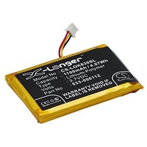 CS-LOK830SL Baterie 1100mAh compatibel met [LOGITECH] IIIuminated Living-Room Keyboard K830, K830 vervangt 533-000112, L/N 1406