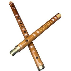 Beginner Bamboefluiten Enkele Koperen Rode Hoorn Witte Lijn Bittere Bamboefluit Beginnersfluit Bamboefluit Voor Beginners(E Key)