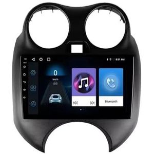 Android 14 Autoradio 9 inch touchscreen voor Nissan MARCH MICRA 2010-2013 Autoradio Navigatie met Carplay met GPS navigatie Bluetooth FM USB Steering Wheel Control(X7 6G+128G)