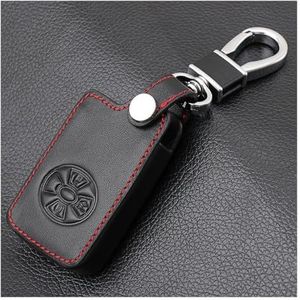 Sleutelbehuizing houder 3 Knoppen Auto Smart Key Cover Case Houder Voor RAV4 2009 2011 RAV 4 Voor Yaris 2011 Sleutels Sleutelhanger Lederen Case Met Sleutelring Sleutelbehuizing