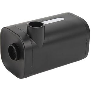 Mini-luchtpomp 3-in-1 Kleine Pomp Krachtig 4000 MAh ABS-behuizing Opblazen Pompen Verlichting Oplaadbaar met 4 Mondstukken voor Zwembad (BLACK)