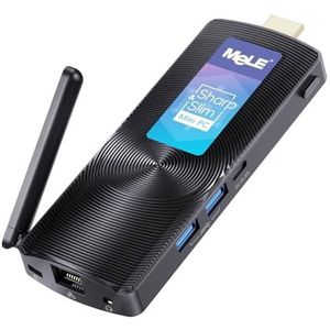 MeLE PCG02 Ventilatorloze Mini PC Stick, Celeron N4000 4GB 128GB met Windows 11 Home Micro Desktop Computer, HDMI USB3.0 Wi-Fi Gigabit Ethernet Draagbare SFF voor Industri毛le IoT