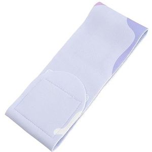 Gel Nekwikkel 8 Cm Breed Imitatie Suede Wasbaar 2 Stuks Anti-Aging Nekwikkel Pad Huidvriendelijk Zacht voor Persoonlijke Verzorging (Paars)