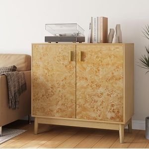 Houten kasten met massief houten poten, onafhankelijke buffetkasten met verstelbare planken en multifunctionele decoratieve kasten in landelijke stijl, geschikt voor woonkamers, gangen en ingangen