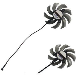 2 stuks FDC10H12S9-C, GPU-koeler voor grafische kaartventilator, voor Palit voor GTX 1660 SUPER GP OC, voor GTX1660 Ti Dual(Type C Powerplug)