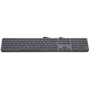 LMP USB Keyboard 110 keys wired USB keyboard with 2x USB and, W126584974 (USB keyboard with 2x USB and aluminum upper cover - Swiss)