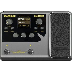 SONICAKE - Multi Effecten Processor - Gitaar Basversterker - Kleur: Zwart - Materiaal: Kunststof