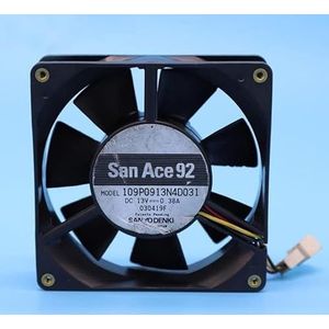 For Wire Inverter Fan for Servers and CPUs 109P0913N4D031 92mm DC 13V 0.38A 3- LMNCBVYA