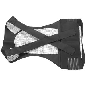 Verwarming Taillevest, Warme Compressie Klittenband Zachte Elastische Riem Magnetische Taille Warmer Vest voor Koude Dagen (XL)
