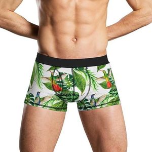 Tropical Hawaii Palm herenondergoed, ademende boxershort, zachte onderbroek, L