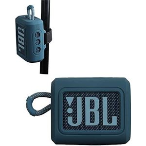 Hermitshell Silicone Sleeve is geschikt voor JBL GO 4 /JBL GO 3 waterdichte, draagbare luidspreker (blauw) (alleen siliconen hoes)