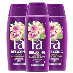 Fa Verzorgende douchegel Mystic Moments met de edele, betoverende geur van passiebloemen, 3 x 250 ml