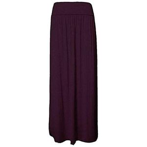 Dames Stijlvolle Comfortabele Fold-Over Flare Lange Maxi Rok Dames Vouw Over Hoge Taille Gypsy Maxi Rok