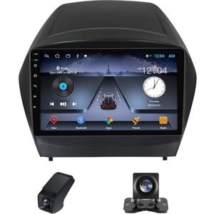 Carplay autoradio 2 Din geldt voor Hyundai Tucson 2 LM IX35 2009-2015 met Android Auto Bluetooth 9 inch touchscreen autoradio met FM-radio/GPS stuurwielbediening + achteruitrijcamera(X1)