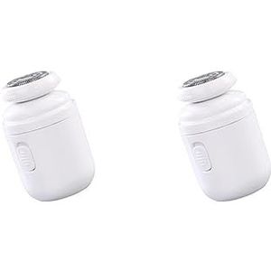 2 Set Draagbare Elektrische Scheerapparaat USB Oplaadbare Baard Scheren voor Reizen Camping Wit 6 X 3.5 cm