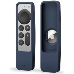 elago R5 Locator Hoesje Case Compatibel met Apple TV 4k Siri Afstandsbediening 3e Generatie(2022) en 2e Generatie (2021) en Compatibel met Apple Airtag - Lanyard Inbegrepen, Volledige Toegang (Blauw)