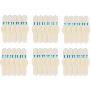 JJiaoLinin Gel blarenpleisters, voetblisterbescherming, 30 stuks blarenpleisters, hoge hak-gelpleisters, blarenpleisters, blisters, onzichtbare tegen slijtage aan de hiel, voorvoet, vingers en tenen