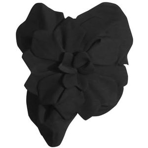 CakfLjkhl Womens Tube Top 3D Bloemen Strapless Mouwloos Gesmokte Slim Fit Bijgesneden Bandeau Party Tops,zwart,L