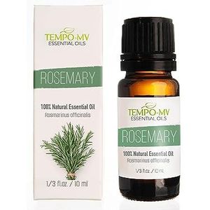 Biologische rozemarijnolie voor haar en hoofdhuid, versterkend, voor gezonde haargroei, tegen haaruitval, 100% zuiver en natuurlijk, onverdund therapeutische kwaliteit (10 ml).