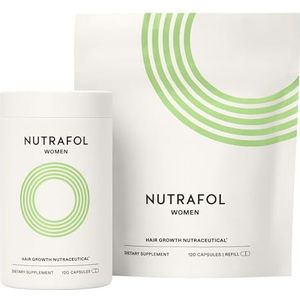 Nutrafol Haargroeisupplement voor vrouwen, klinisch getest voor zichtbaar dikker en sterker haar (2 maanden verzorging [flessen])
