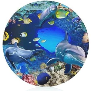 Blue Sea World Coral Dolphin Snijplank Gehard Glas Snijplank voor Keuken Restaurant