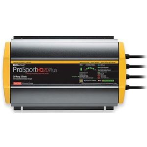 ProMariner 44021 ProSport HD Waterdichte Mariene Batterijlader, 20 Amp, 3 Bank