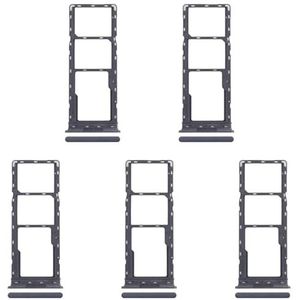 ZZjingli for Infinix Smart 8 X6525 5 stuks SIM-kaarthouder + SIM-kaarthouder + Micro SD-kaarthouder (zilver) (goud) (zwart)(Black)