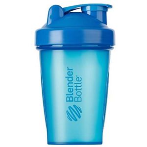BlenderBottle Classic Shaker met BlenderBall, optimaal geschikt als eiwitshaker, proteïneshaker, waterfles, BPA-vrij, schaal tot 400 ml, inhoud 590 ml, cyaanblauw
