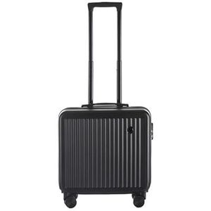 Middelgrote koffer, bagage, Flight Rider-koffer, middelgrote koffer op vier wielen, koffer(Black)