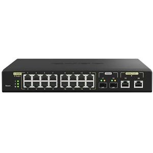 QNAP QSW-M2116P-2T2S - Switch - Beheerd - 16 x 100/1000/2,5G PoE+ + 2 x 10 Gigabit SFP+