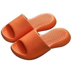 Non-slip Bathroom Slippers,Soft Slippers,Indoor And Outdoor Platform Pool Slippers Shower Slippers (Color : Red, Size : 35-36)