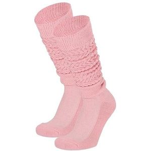 Morethansocks - Slobsokken Dames - 3-Paar - Roze - One Size - Huissokken Dames