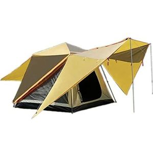 Tent voor Camping Automatische Pop Up Camping Tent 3-5 Persoon Met Zonnebrandcrème Coating Waterdichte Instant Tent Outdoor Wandeltent Campingtent (Color : B, Size : 240cm*210cm*185cm)