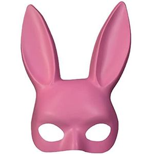 RSTYS Womens konijn masker, konijn masker volwassen sexy half masker roze masker, dames kostuum accessoire voor maskerade bal, verjaardagsfeestje Pasen Halloween