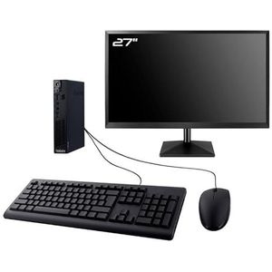 PC Lenovo M92p Tiny display 27 inch Intel I5-3470T RAM, 8 GB SSD, 480 GB, W11 WiFi (gereviseerd)