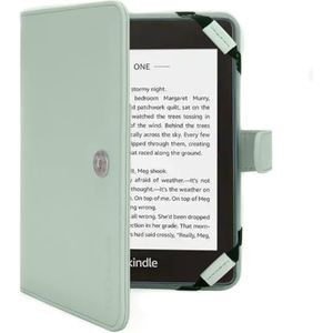 TECHGEAR MINT GROEN Kindle PU lederen folio hoes met magnetische sluiting gemaakt voor Amazon Kindle eReaders 12e - 4e generatie (2024-2011) & Kindle Paperwhite met 6 inch scherm