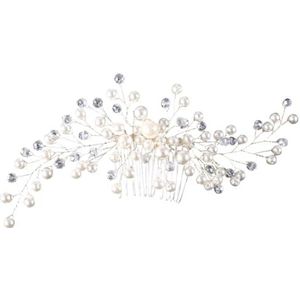 Bruidshaar kam met faux parel accenten voor elegant bruiloft kapsel