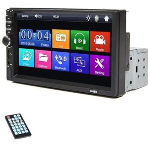 7 inch autoradio 1 Din multimedia MP5-speler Mirror Link touchscreen FM ISO Power AUX-ingang Bluetooth USB universele